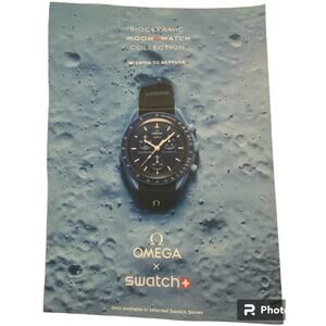 Swatch Omega Moncler Print Ad Campaign Summer 2024 8x10 Frame Ready Original